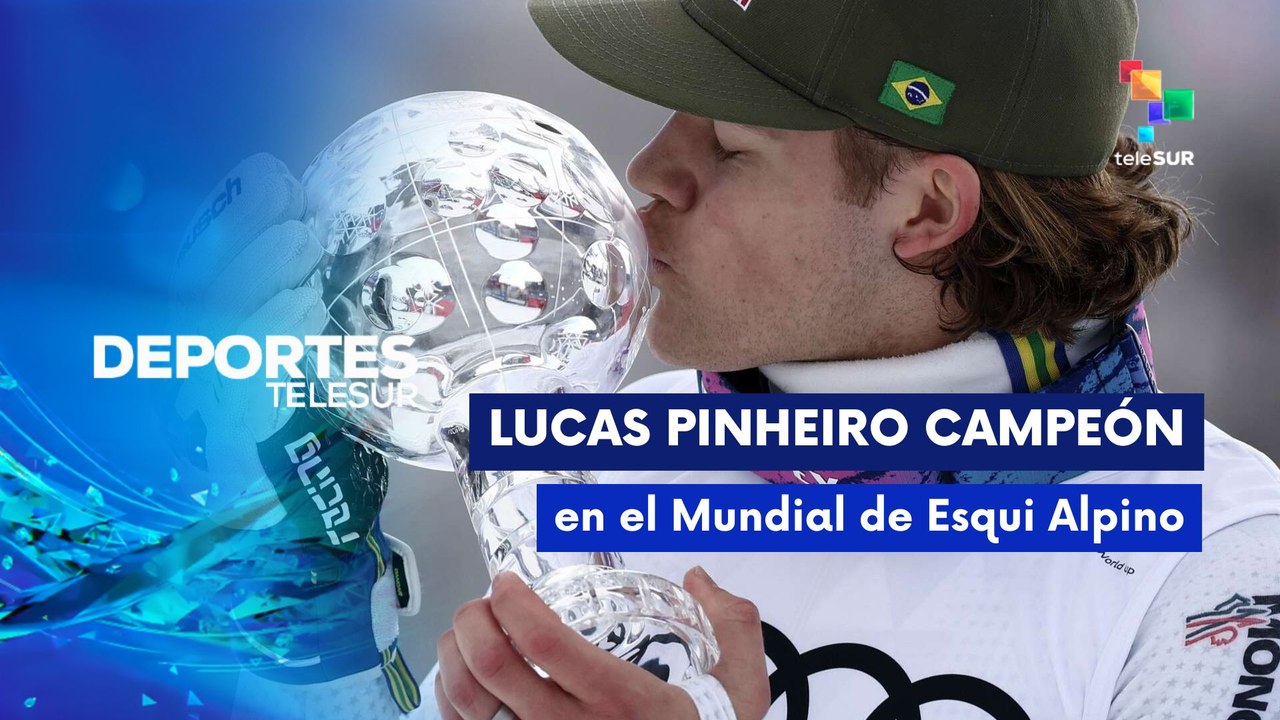 DEPORTES TELESUR | Lucas Pinheiro campeón de eslalon gigante de Copa del Mundo de Esquí Alpino 24-03-2026