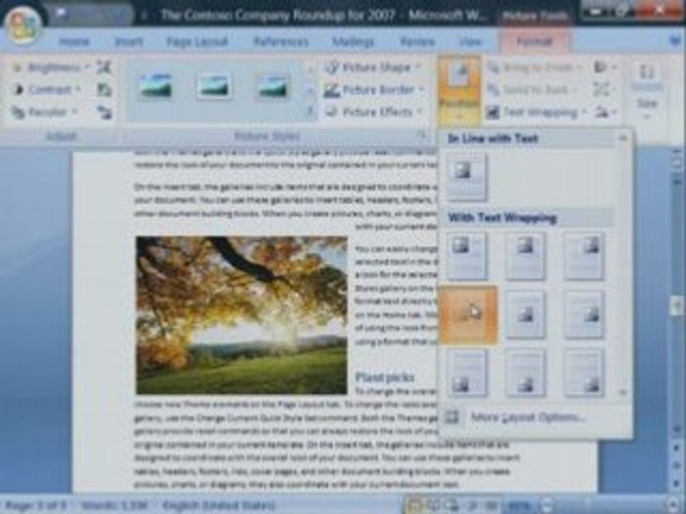 Word 2007 Demo: Adding Pictures