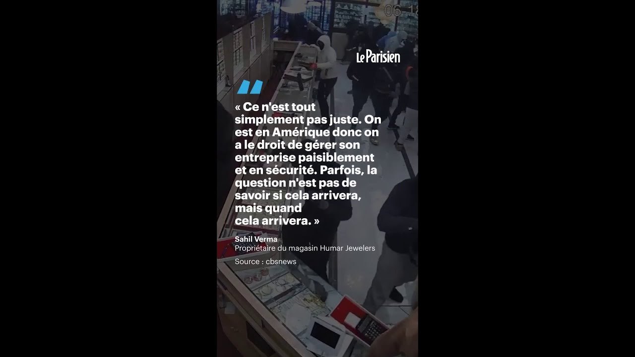 Près de 2 millions de bijoux volés en 70 secondes par un gang aux États-Unis