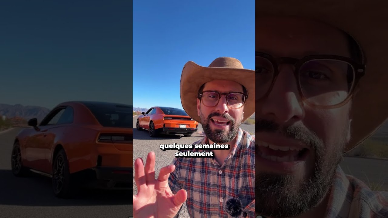 Cette voiture électrique fait plus de bruit qu’une voiture thermique ! #voitureelectrique #dodge