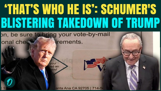 U.S BREAKING: Chuck Schumer Blasts Donald Trump Over Mail-In Vote U-Turn, Calls Him a HYPOCRITE
