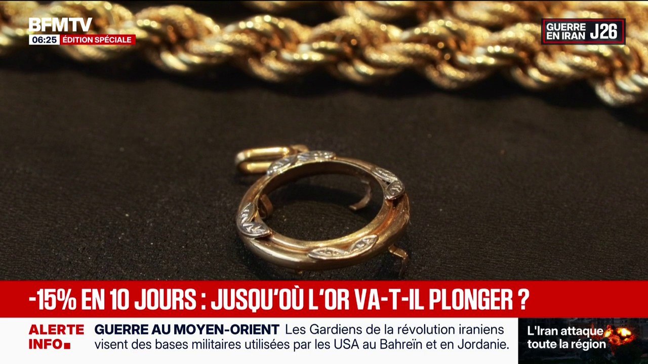 Chute du cours de l'or: "C'est un période incertaine du fait de la guerre en Iran", analyse Christophe Dembik, économiste à Pictet AM