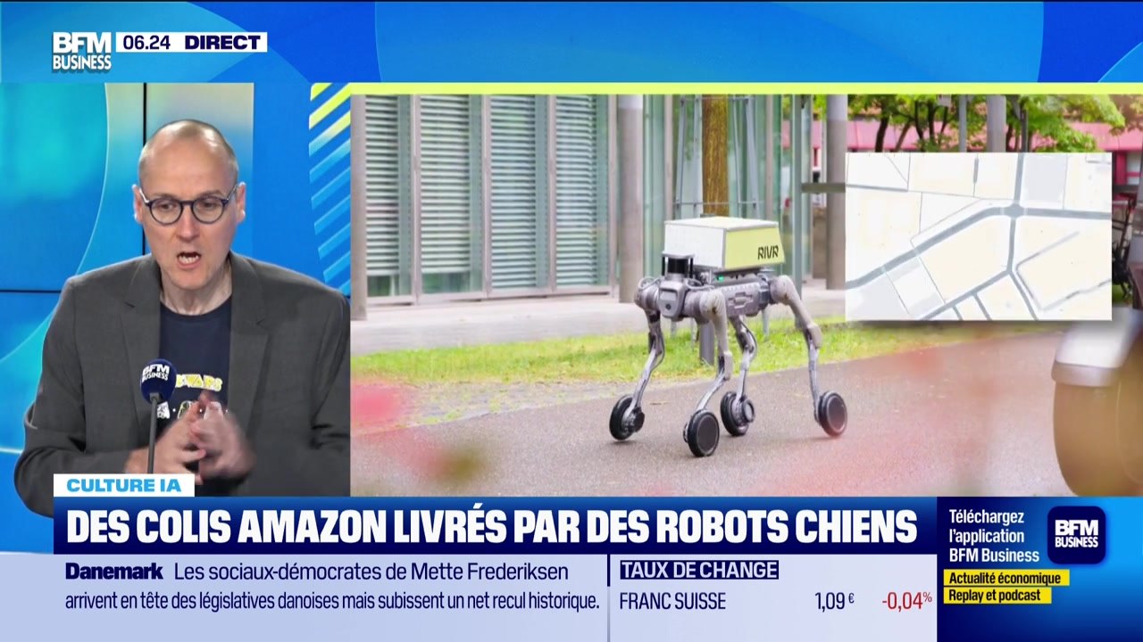 Culture IA : Des colis Amazon livrés par des robots chiens, par Anthony Morel - 25/03