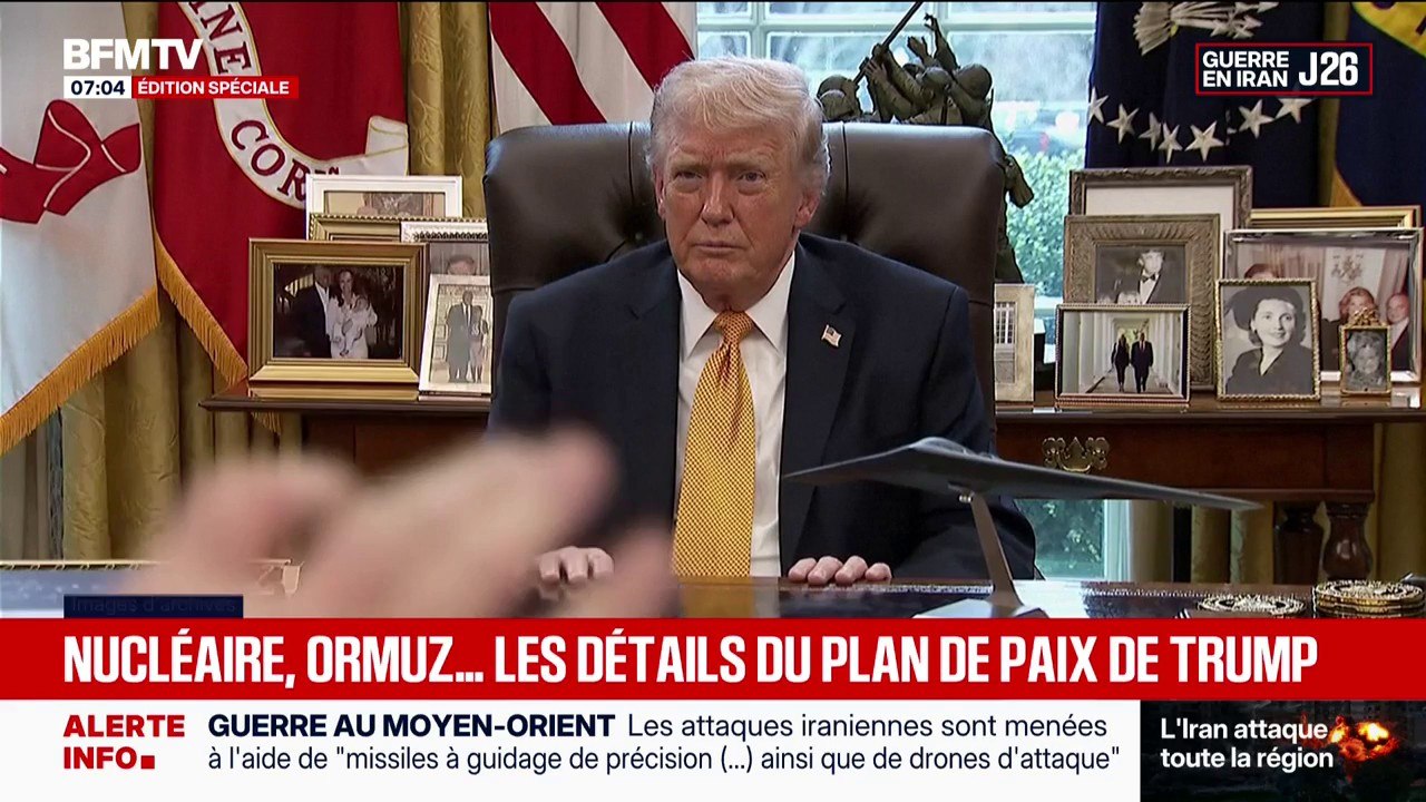 Guerre au Moyen-Orient: fin du programme nucléaire militaire, Ormuz, Hezbollah... Donald Trump propose un plan de paix en 15 points à Téhéran