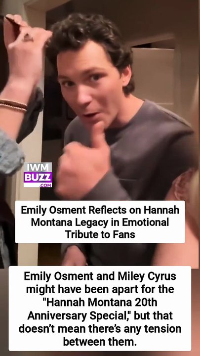 Emily Osment and Miley Cyrus might have been apart for the "Hannah Montana 20th Anniversary Special," but that doesn’t mean there’s any tension between them.