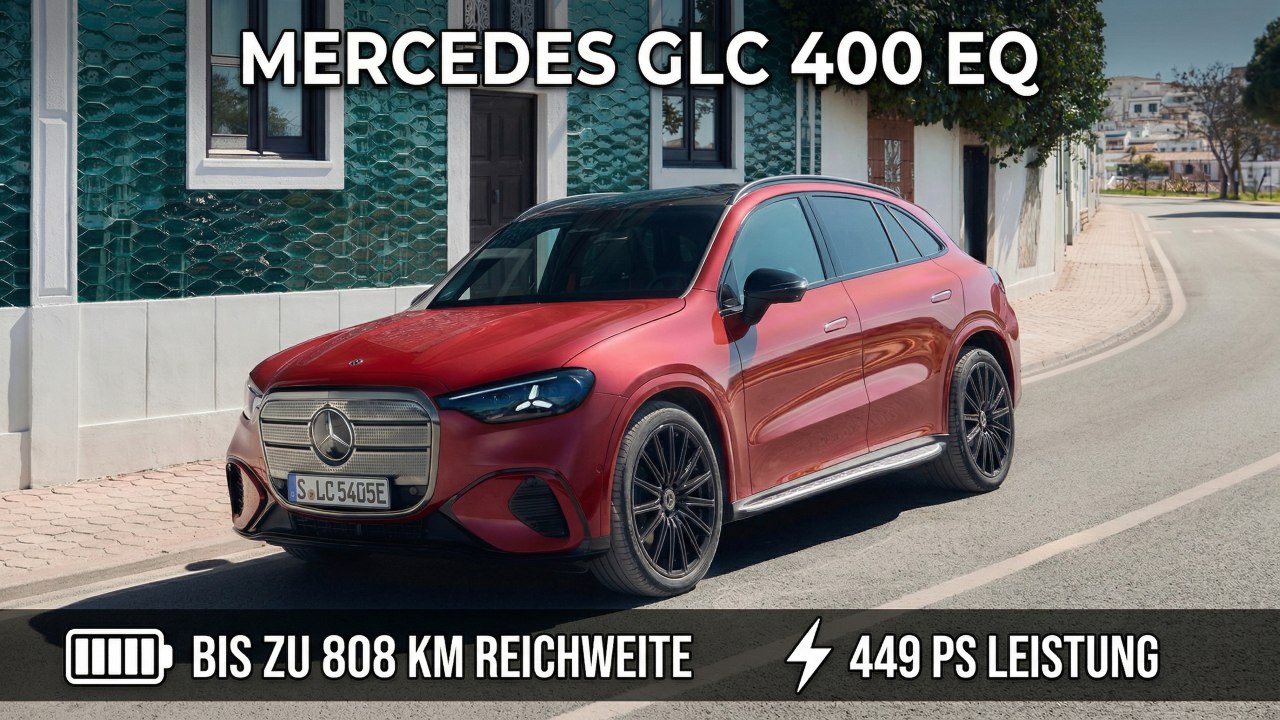 Mercedes GLC 400 4MATIC EQ Patagonia Red: Luxus-Elektro im Fokus