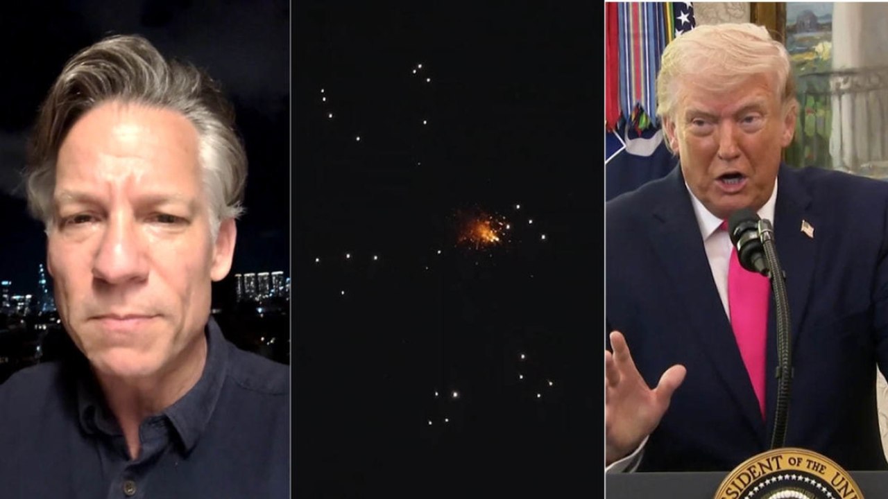 Trump dichiara vittoria contro l’Iran, ma un giornalista NBC lo smentisce con le bombe sopra la testa