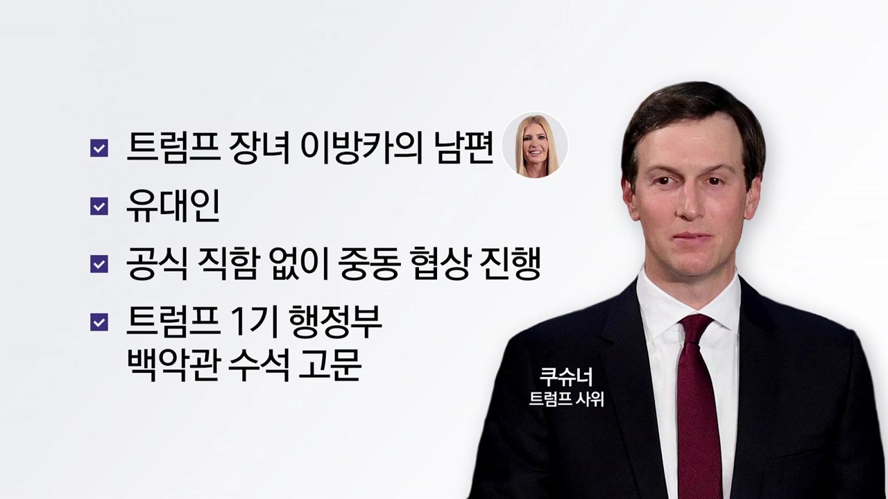 대표 협상자는 누구?...사위 쿠슈너 대신 밴스 부통령? [앵커리포트] / YTN