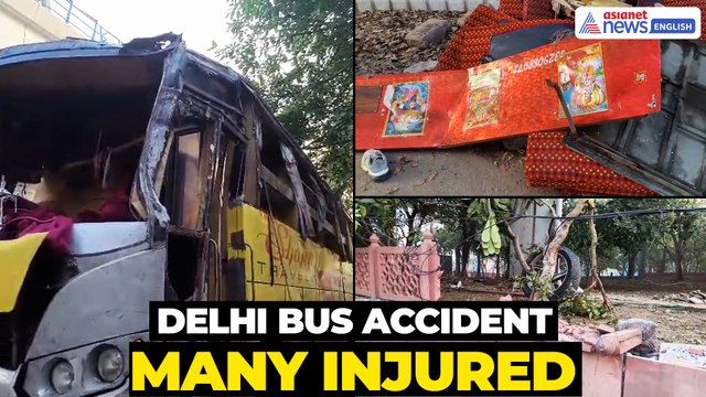 Delhi Bus Accident Near Jhandewalan Hanuman Temple | Bus Overturns, Many Injured