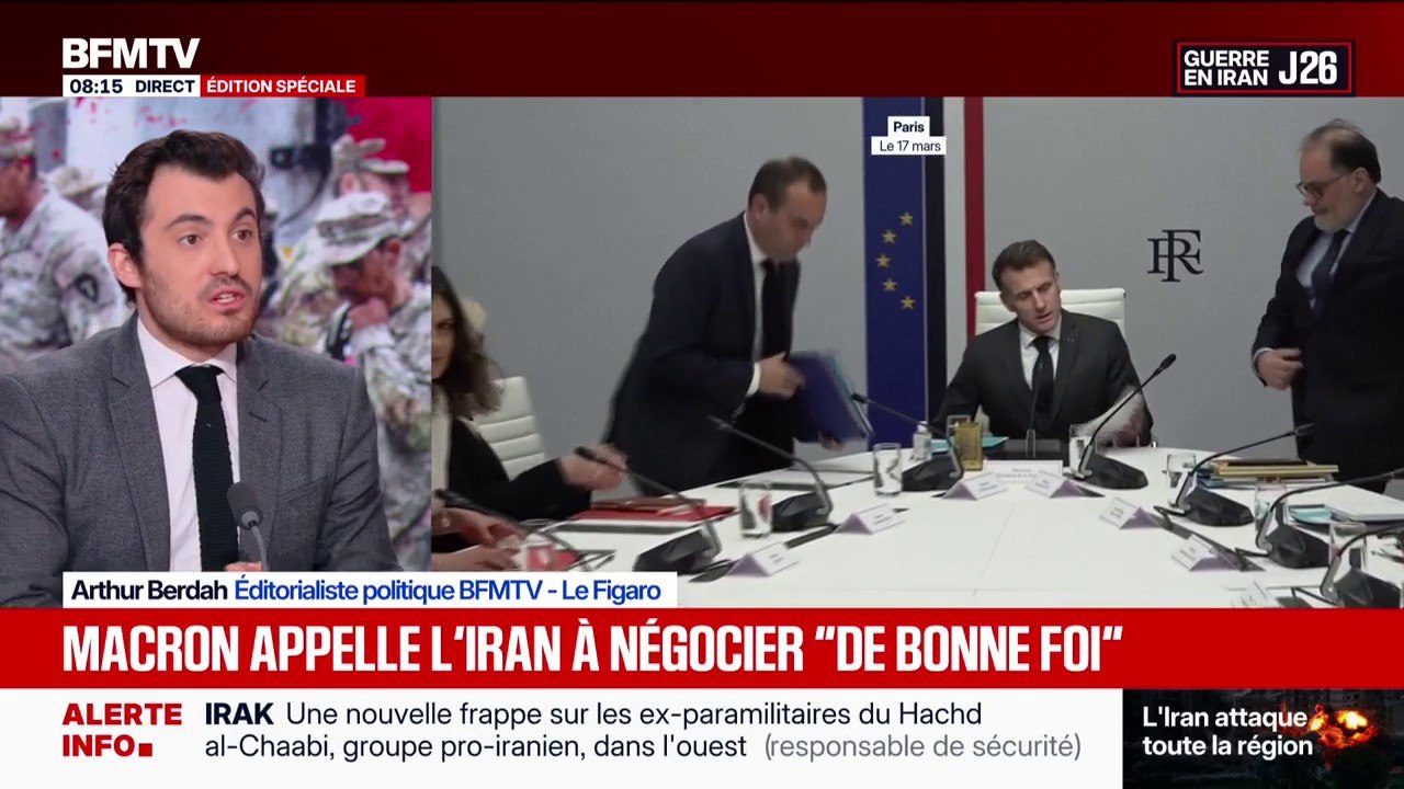 Guerre au Moyen-Orient: Emmanuel Macron a rappelé à l'Iran la "nécessité de mettre fin aux attaques inacceptables"