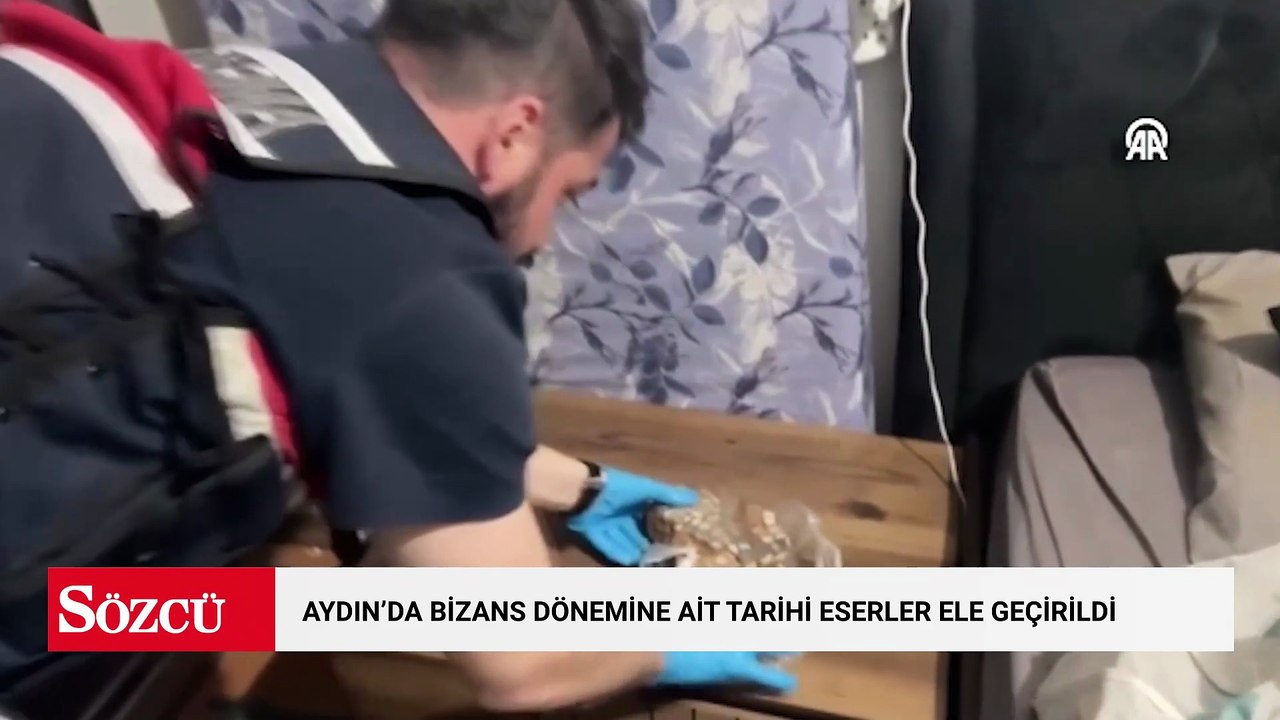 Aydın'da Bizans dönemine ait kitap ve tarihi eserler ele geçirildi