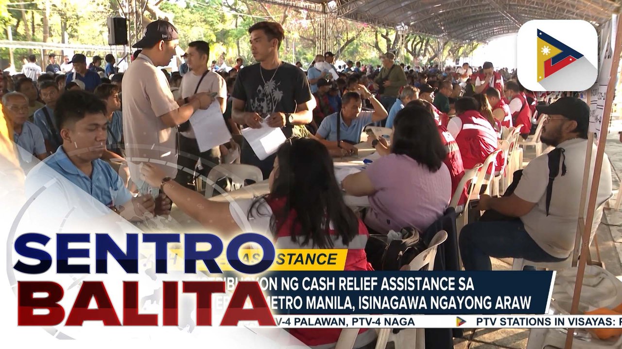 Distribusyon ng cash relief assistance sa jeepney drivers sa Metro Manila, isinagawa ngayong araw | ulat ni Elijah Canlas
