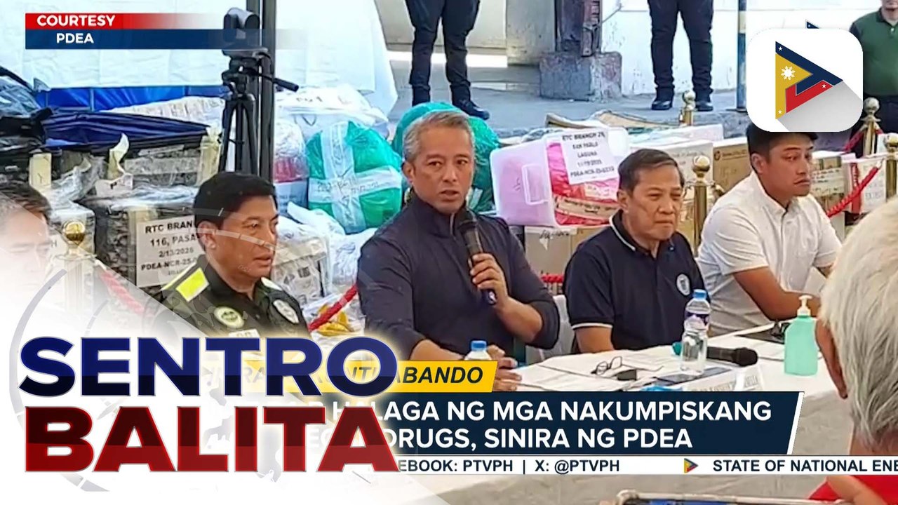 DILG Sec. Remulla, nanindigan sa pagsira sa mga nakumpiskang illegal drugs; Chinese syndicates, nasa likod ng illegal drug operations ayon sa kalihim | ulat ni Ryan Lesigues