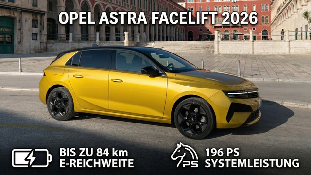 2026 Opel Astra Facelift Fünftürer Kult Gelb Metallic Design & Technik
