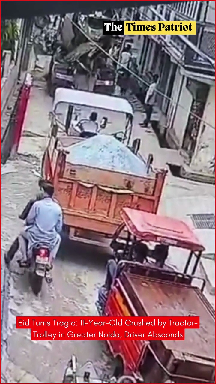 Eid Turns Tragic: 11-Year-Old Crushed by Tractor-Trolley in Greater Noida, Driver Absconds