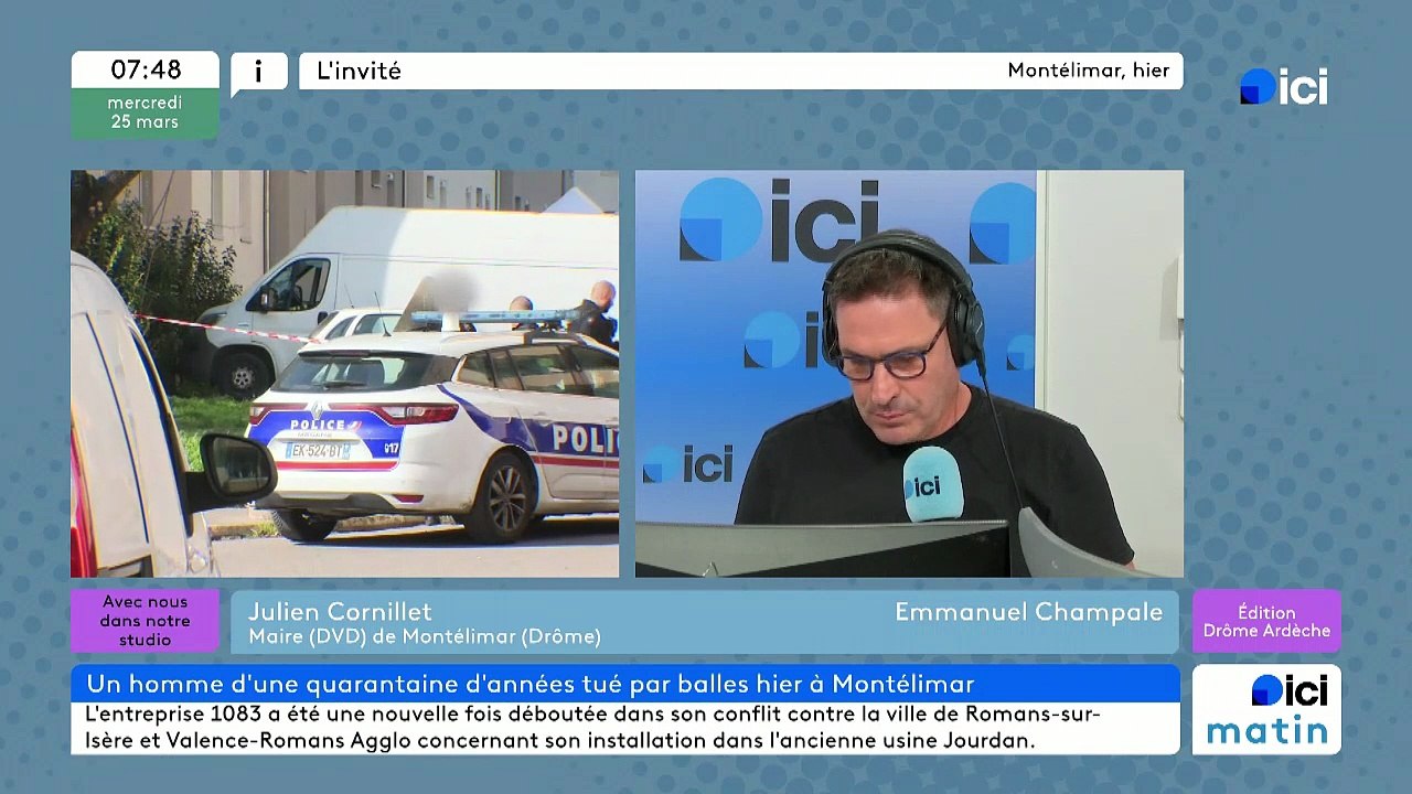 Julien Cornillet, maire de Montélimar