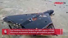 Savaşta kritik an! İran medyası görüntüleri paylaştı: ABD'nin 'kopya dronu' düşürüldü