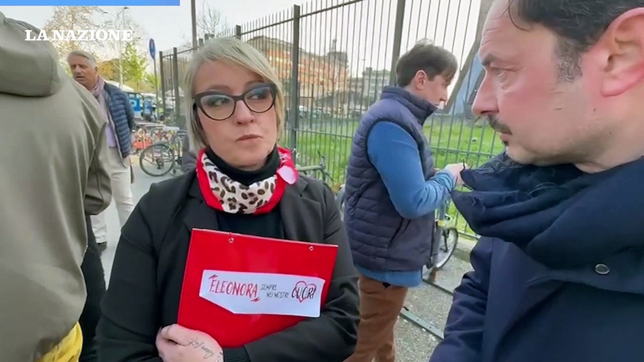 Eleonora Guidi, la sorella Elisabetta in presidio fuori dal tribunale: "Giustizia"