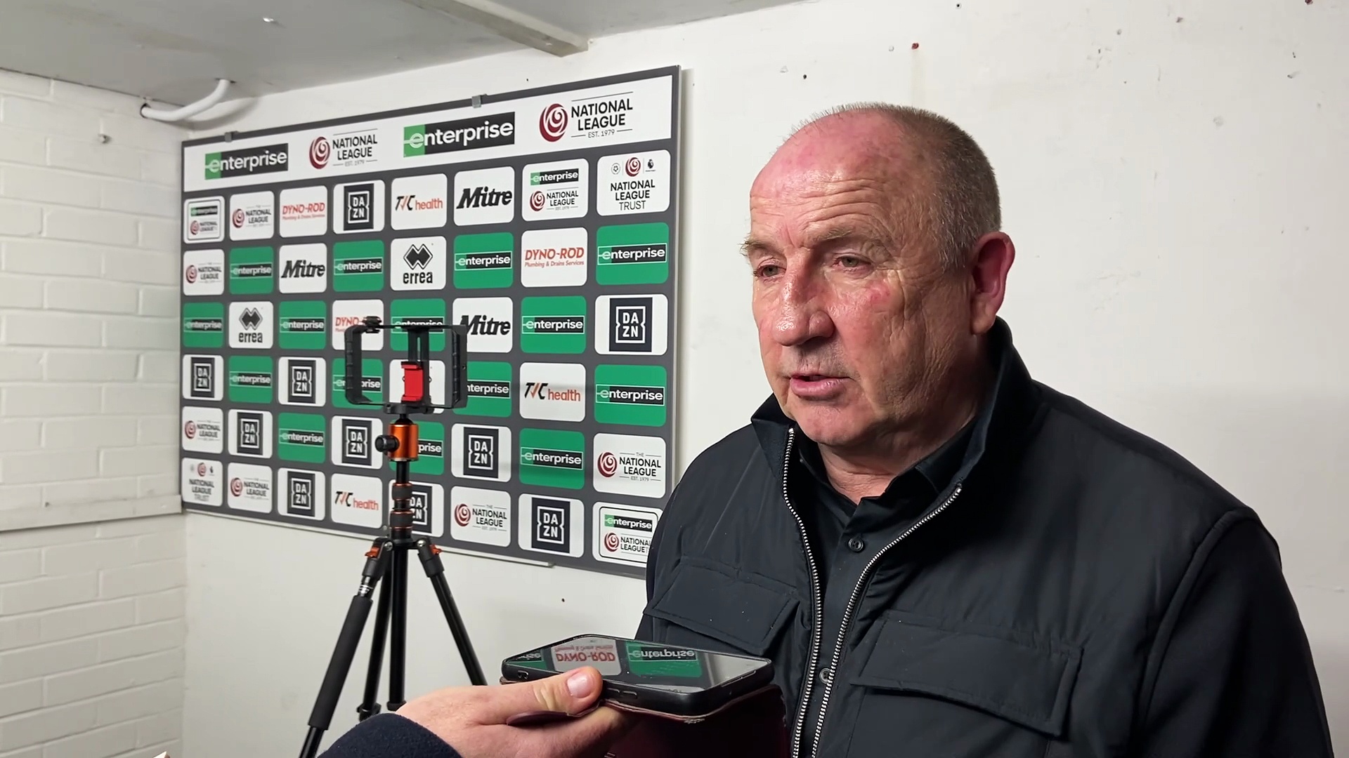 Aldershot Town manager John Coleman post-Boreham Wood