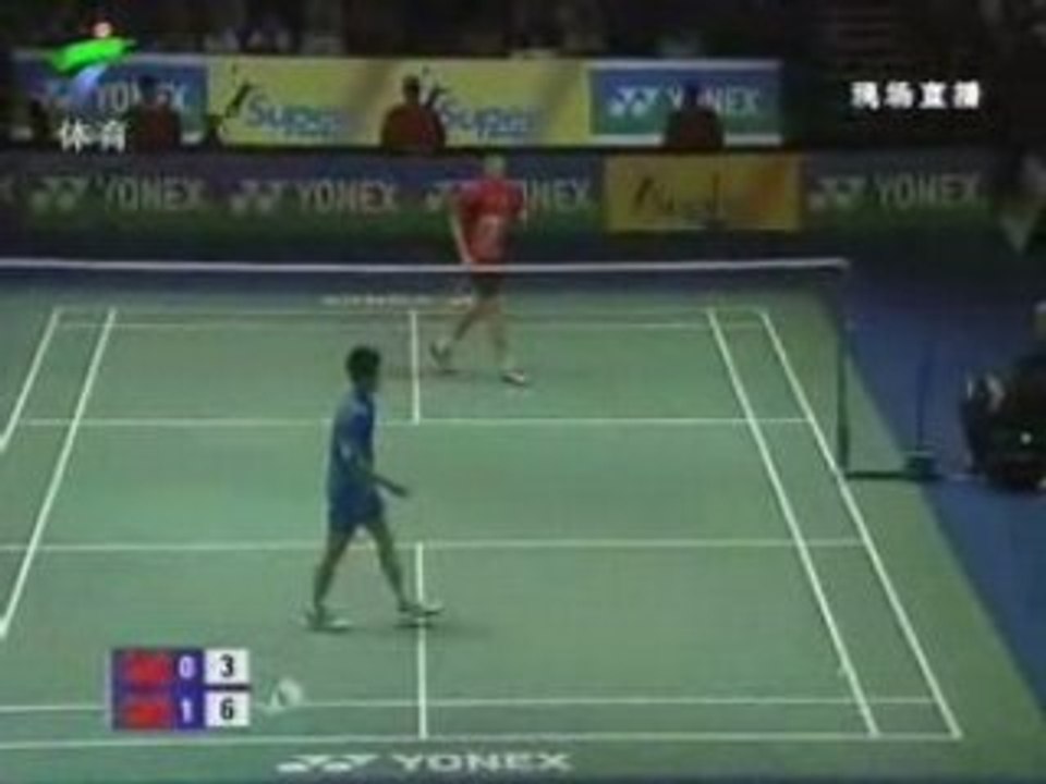 Badminton 2008 All England MS Final game 2 1/2