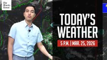 Today's Weather, 5 P.M. | Mar. 25, 2026