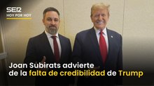 Subirats y su mensaje a las derechas españolas: "Estar con Trump es ser suicida"