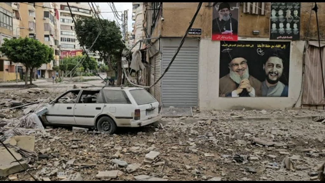 Beirut, macerie nella periferia sud dopo i raid israeliani