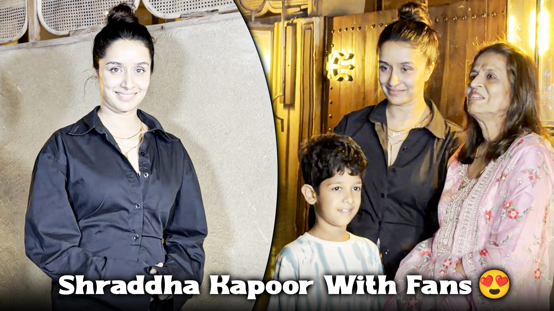 Shraddha Kapoor's Interacts & Poses For A Picture With Elderly Fan | Spotted In Bandra