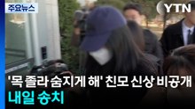 '목 졸라 숨지게 해' 친모 신상 비공개...내일 송치 / YTN