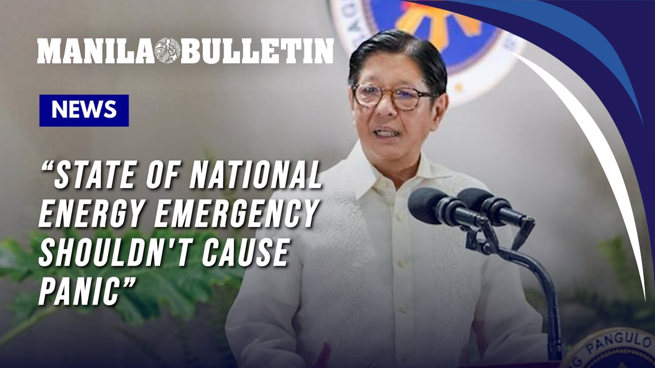State of national energy emergency shouldn't cause panic—Marcos