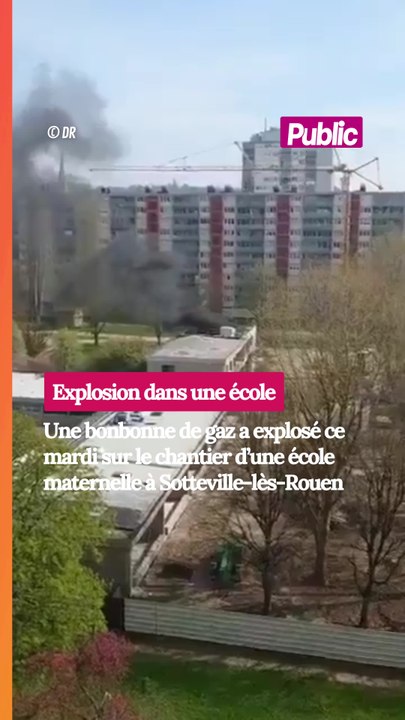 Explosion sur un chantier d'une école maternelle à Sotteville-lès-Rouen