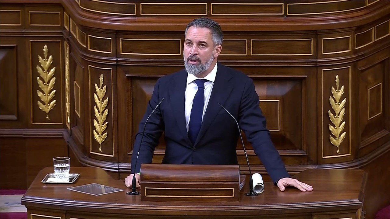 Abascal a Sánchez: "Le gusta la guerra, le gustan las pandemias, le gustan las inundaciones"