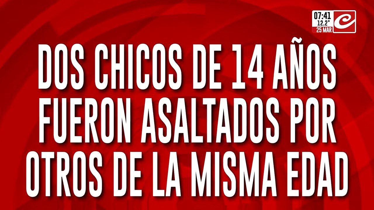Adolescentes fueron asaltados por delincuentes de la misma edad. Terminaron llorando