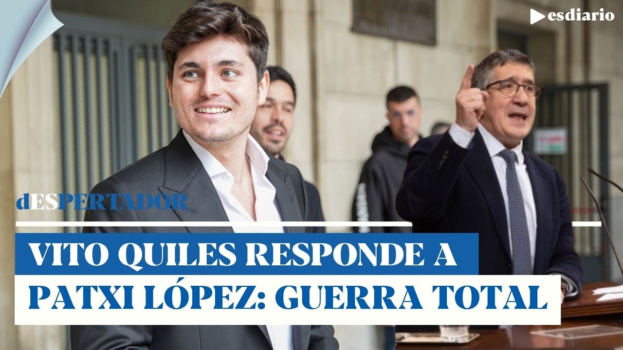 Vito Quiles responde a Patxi López tras llamarle "basura": guerra total | ESdiario