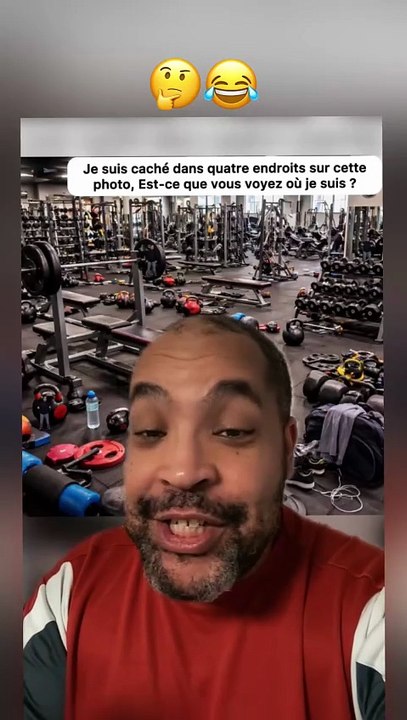 Je suis caché dans quatre endroits sur cette photo, Est-ce que vous voyez où je suis ? 🤔 #humour #drole #enigme