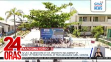 Ilang estudyante sa Cebu, sa walk-way at covered court nagka-klase dahil napinsala ng lindol ang classroom | 24 Oras