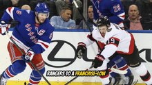 Senators hold Rangers to historic low in crucial two one victory at Madison square garden