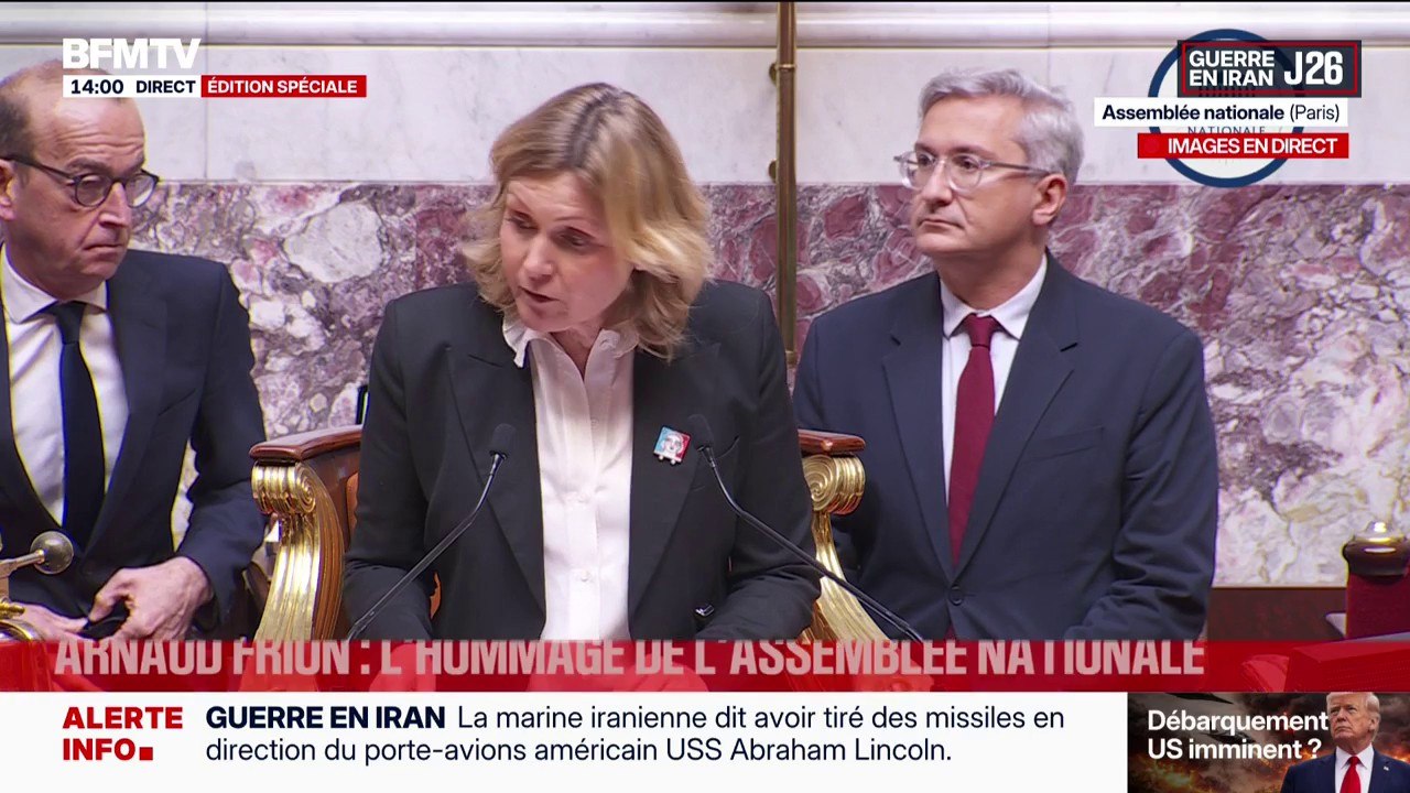 L'Assemblée nationale rend hommage à l'adjudant-chef français Arnaud Frion, mort en Irak