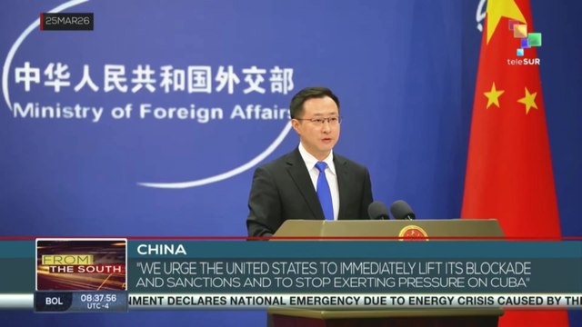 China: “We urge the US to immediately lift its blockade and sanctions and to stop exerting pressure on Cuba