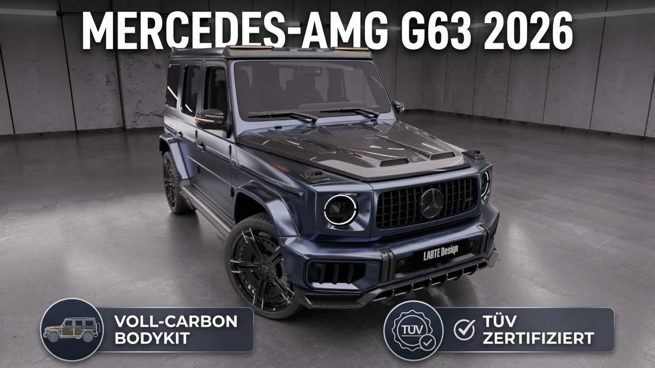 2026 Mercedes-AMG G63 (W465) Carbon Styling sorgt für neuen Look