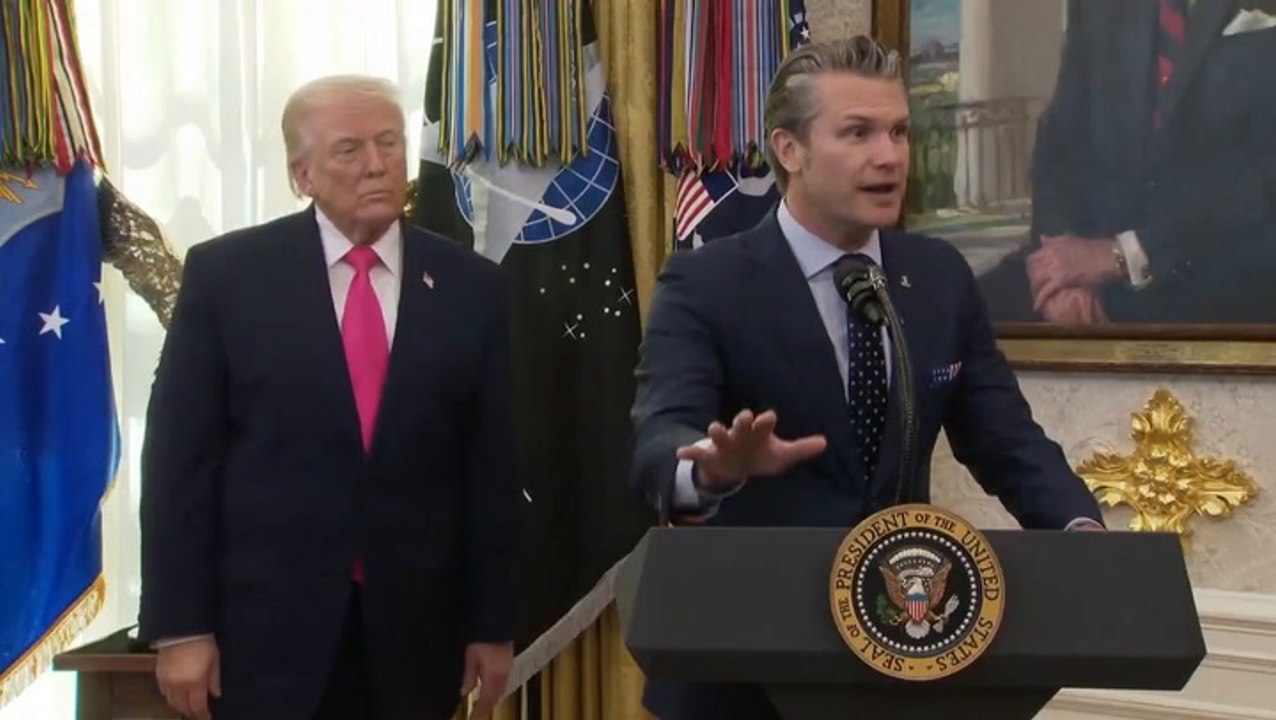 ‘We negotiate with bombs’: Pete Hegseth warns Iran as Trump says ‘peace talks in progress’