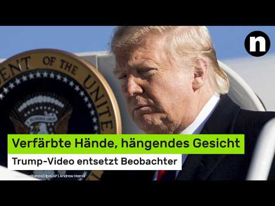 Donald Trump: Verfärbte Hände, hängendes Gesicht - Trump-Video entsetzt Beobachter