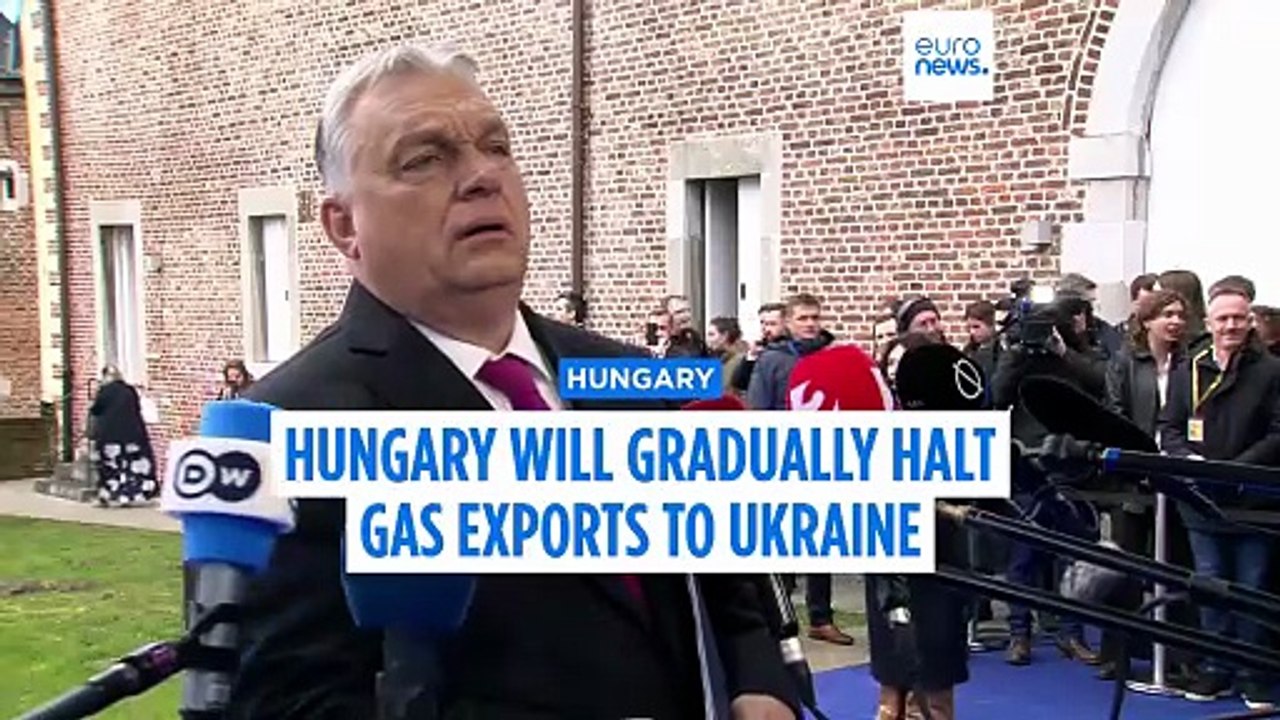 Hungary will gradually halt gas exports to Ukraine amid Druzhba pipeline dispute