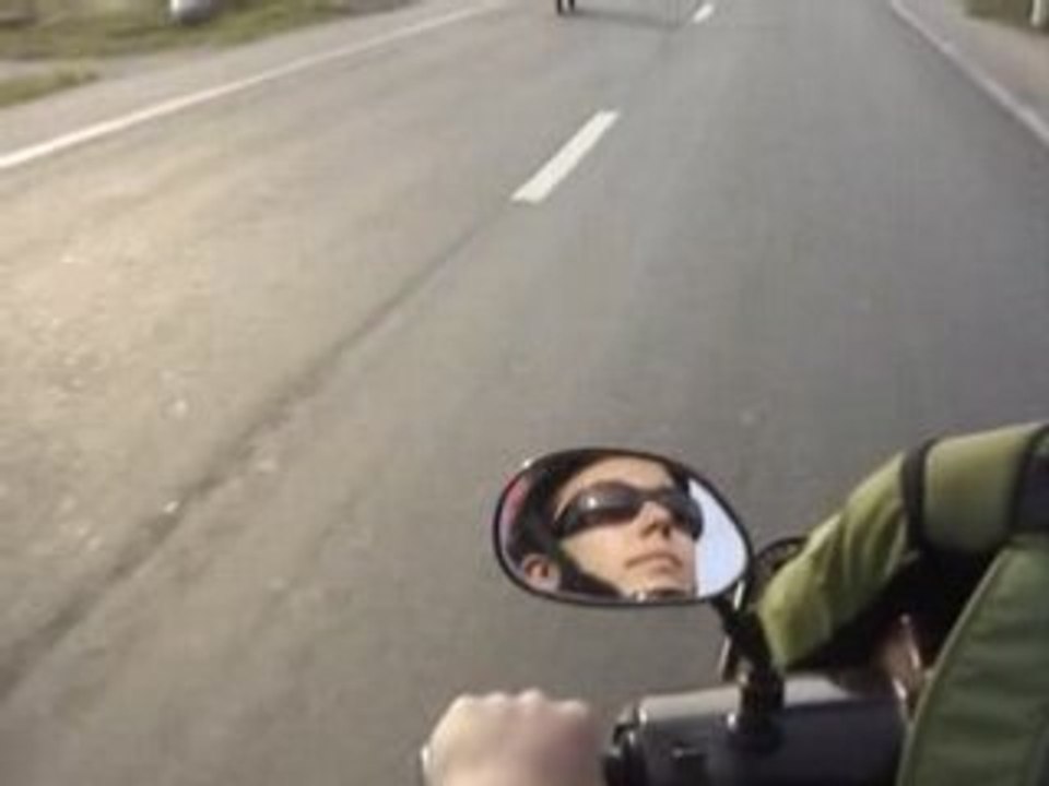 Col des Nuages - paysage en moto