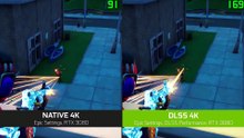 Fortnite - Confronto con e senza DLSS