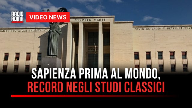 Sapienza prima al mondo, record negli studi classici