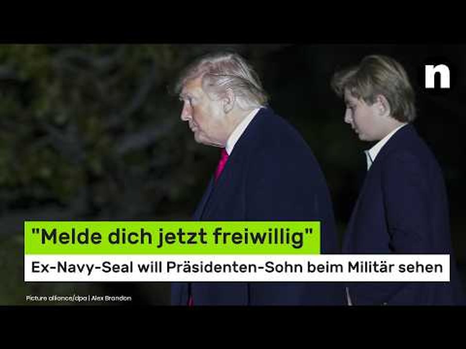 'Melde dich jetzt freiwillig' - Ex-Navy-Seal will Präsidenten-Sohn beim Militär sehen