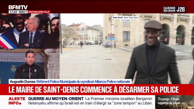 Désarmer la police municipale: C'est les empêcher de mener à bien leurs missions , affirme Augustin Dumas (syndicat Alliance Police nationale)