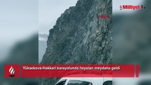 Yüksekova-Hakkari kara yolunda heyelan meydana geldi!