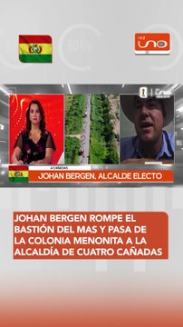 Johan Bergen rompe el bastión del MAS y pasa de la colonia menonita a la alcaldía de Cuatro Cañadas